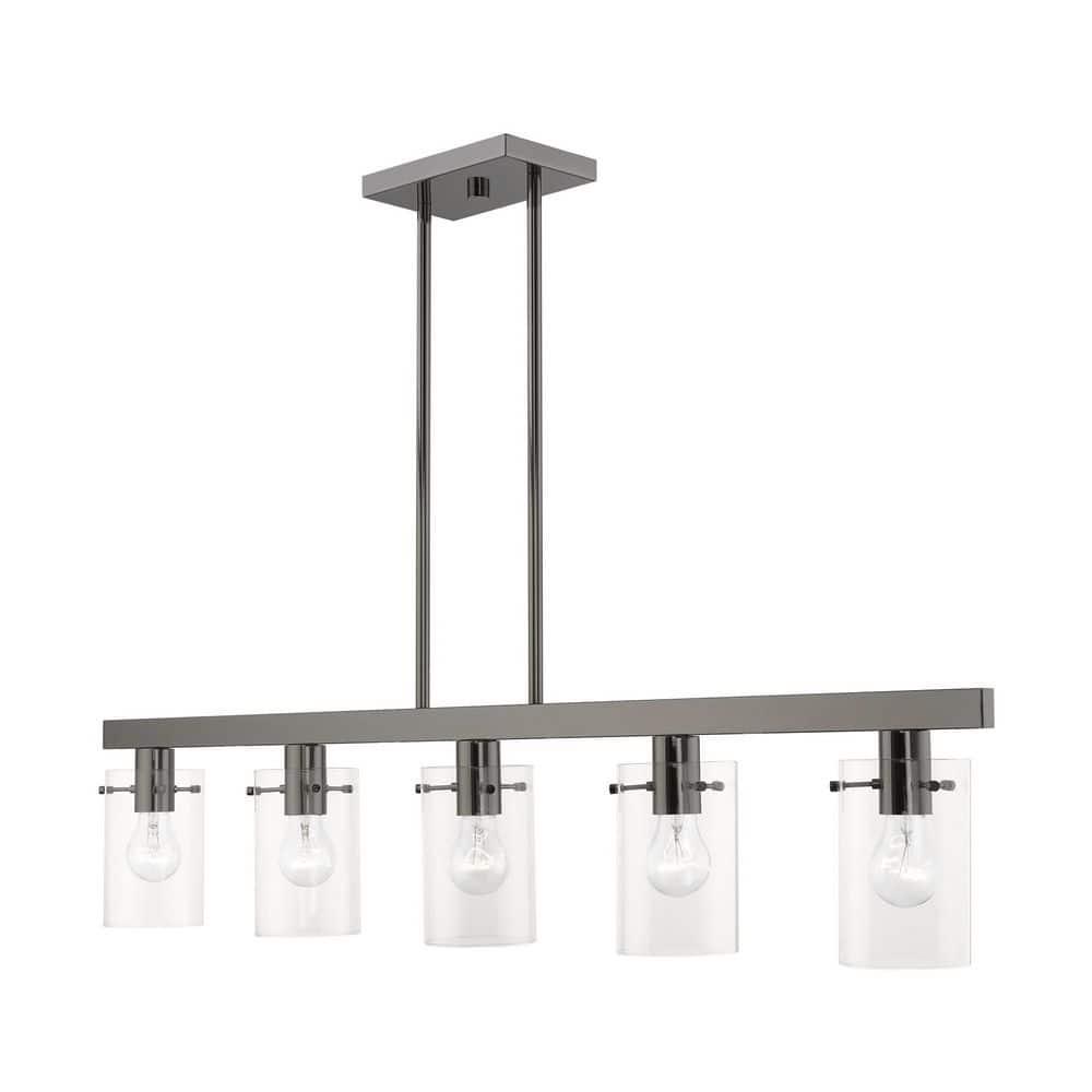 Livex Lighting Munich 5 - Light Chandelier in  Black Chrome