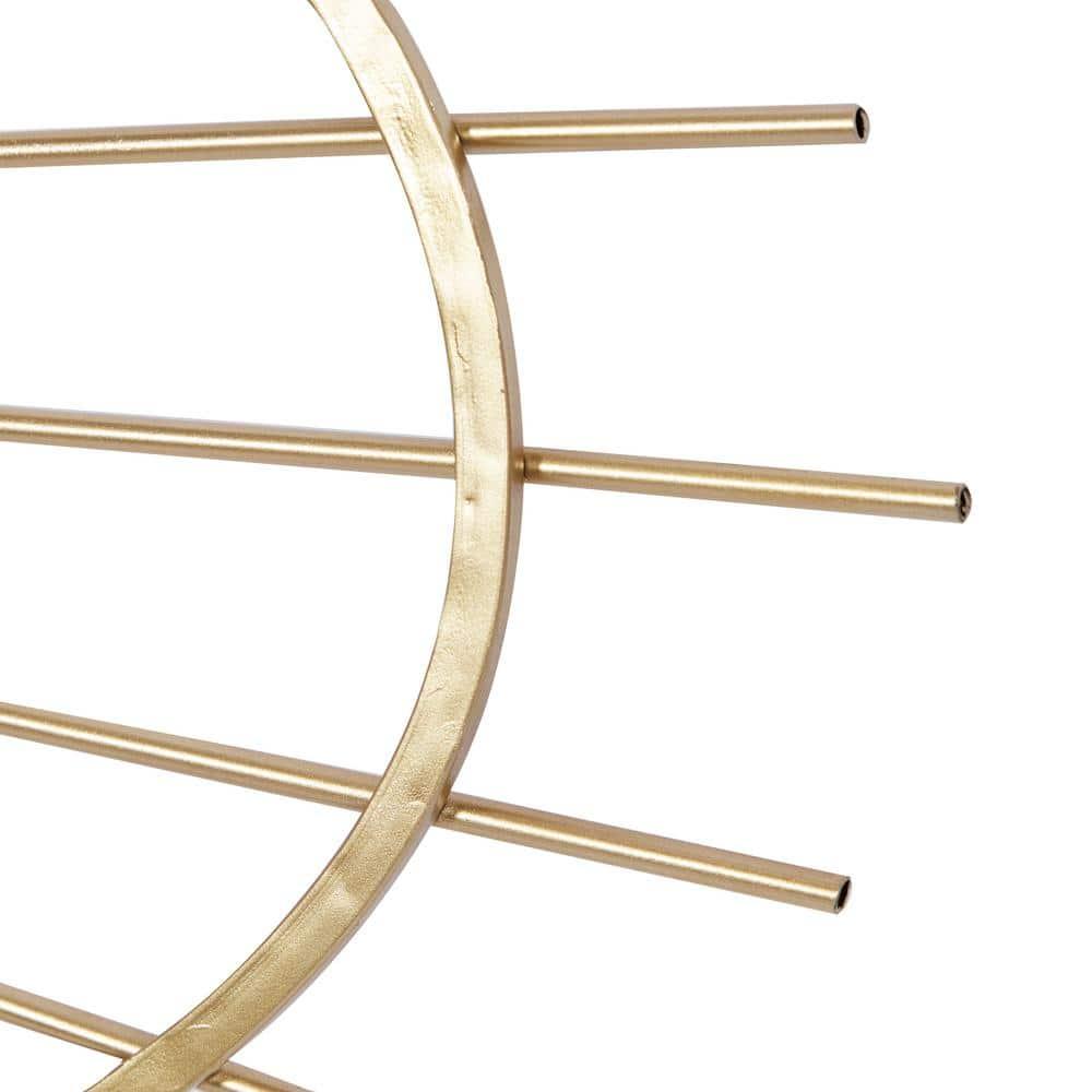 CosmoLiving by Cosmopolitan Cosmoliving By Cosmopolitan Gold Metal Contemporary Wall Mirror, 34 X 22 X 1