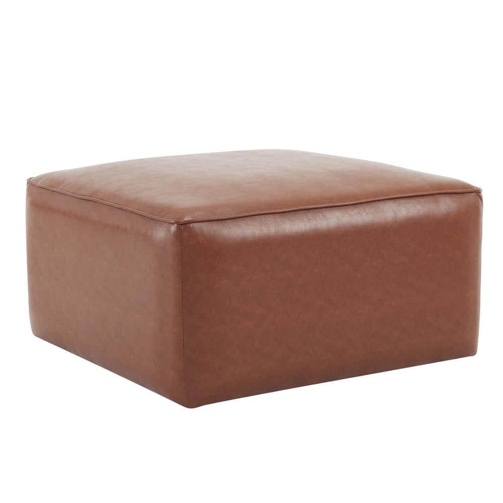Christopher Knight Home Yzabella Modern Indoor Faux Leather Versatile Ottoman