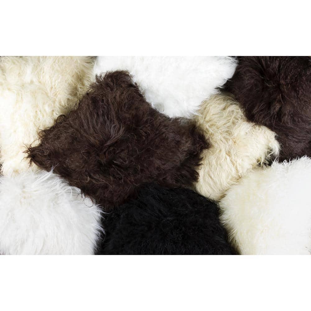 Natural Rugs 100% Wool Throw Square Pillow Cover & Insert (Set of 2)