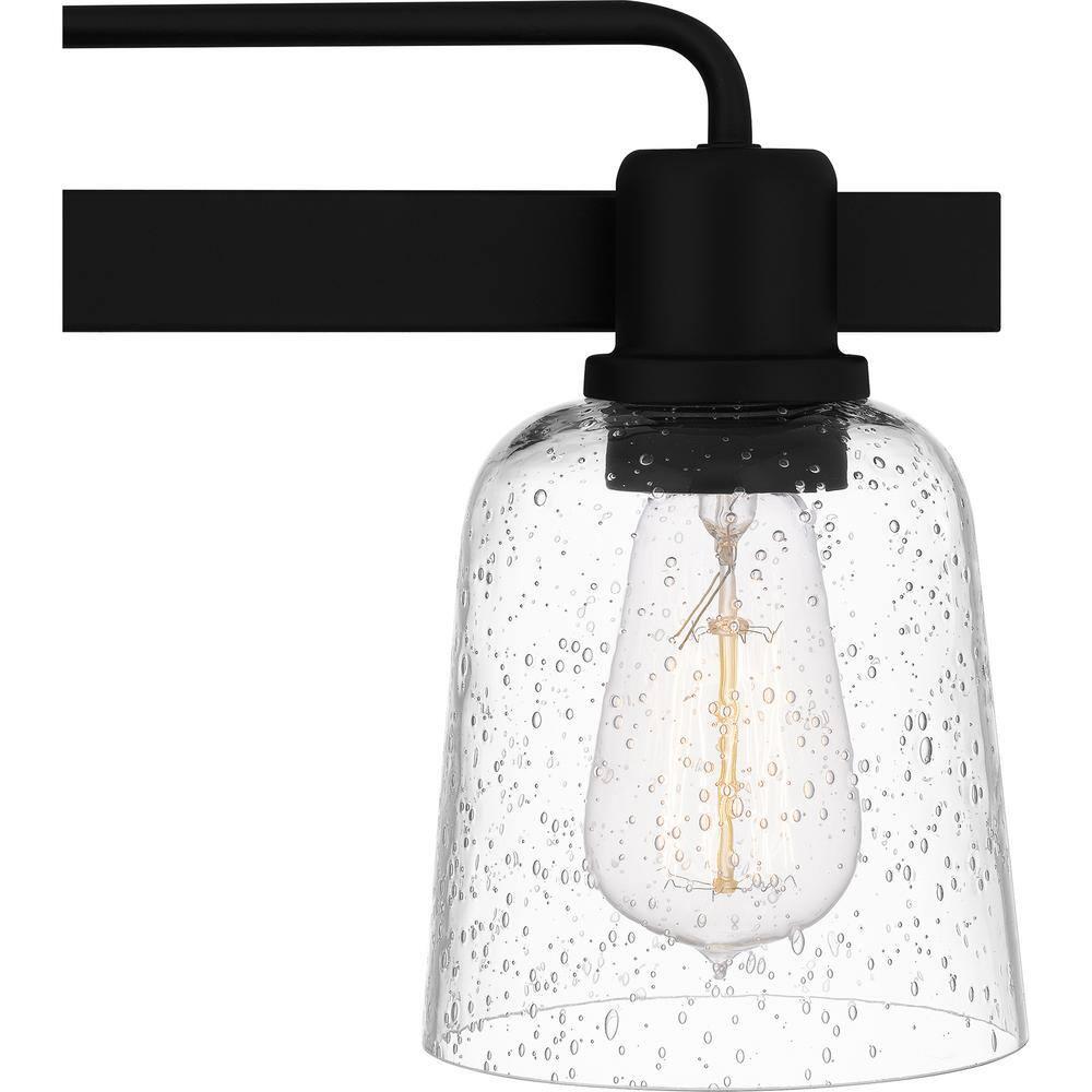 Quoizel Lighting Lydia 3 - Light Vanity in  Matte Black