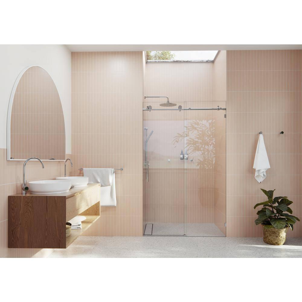 Eclipse 48 - 52 in. x 78 in. Fully Frameless Sliding Shower Door