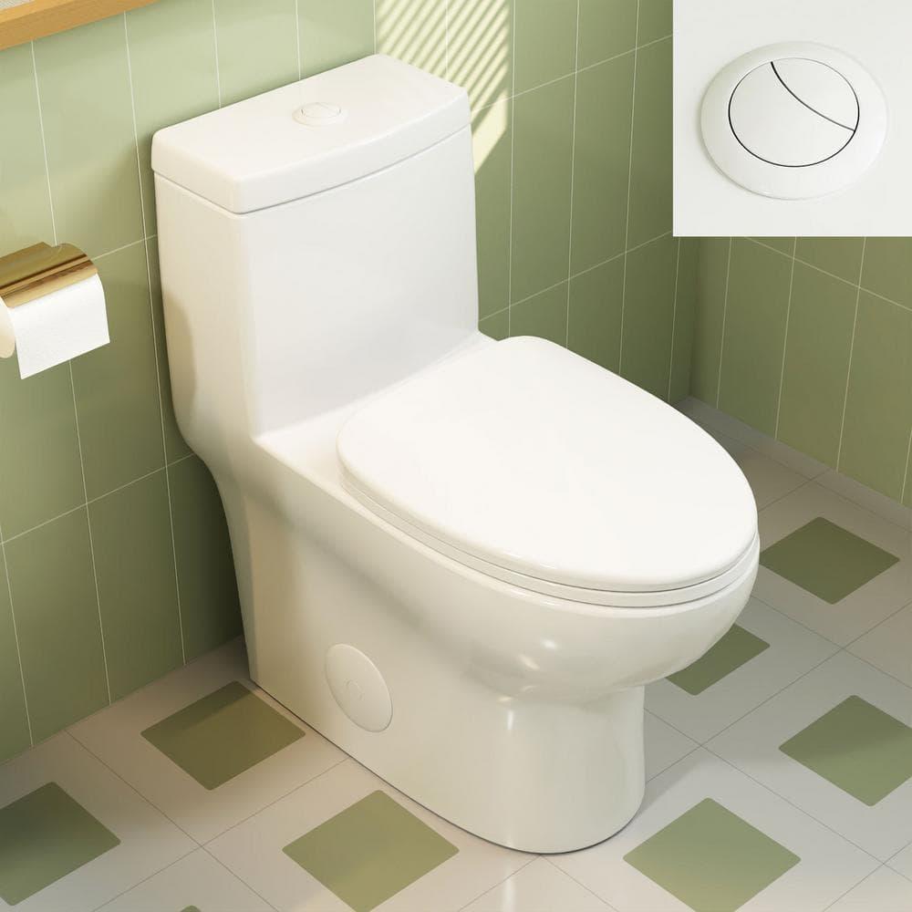 Ally Standard Bathroom Toielt, Modern Toilet with Comfort Chair Height Floor Mounted(Seat Included)