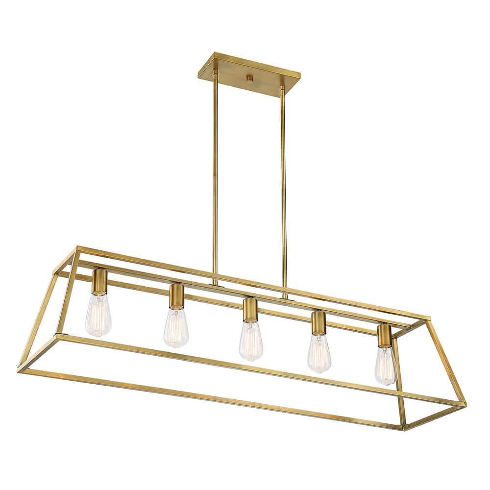 Clare 5 Light Metal Dimmable Kitchen Island Chandelier
