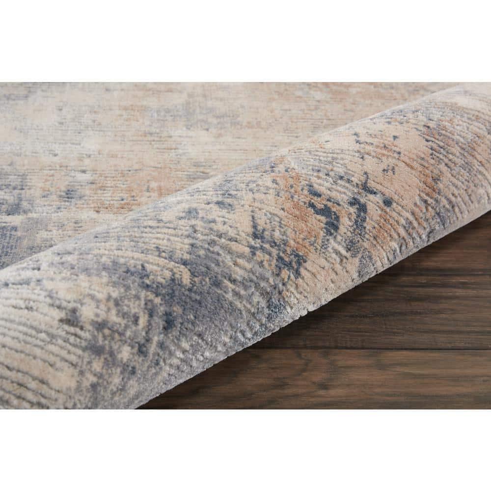 Nourison Rustic Textures Painterly Indoor Rug Beige/Grey 5'3" x 7'3"