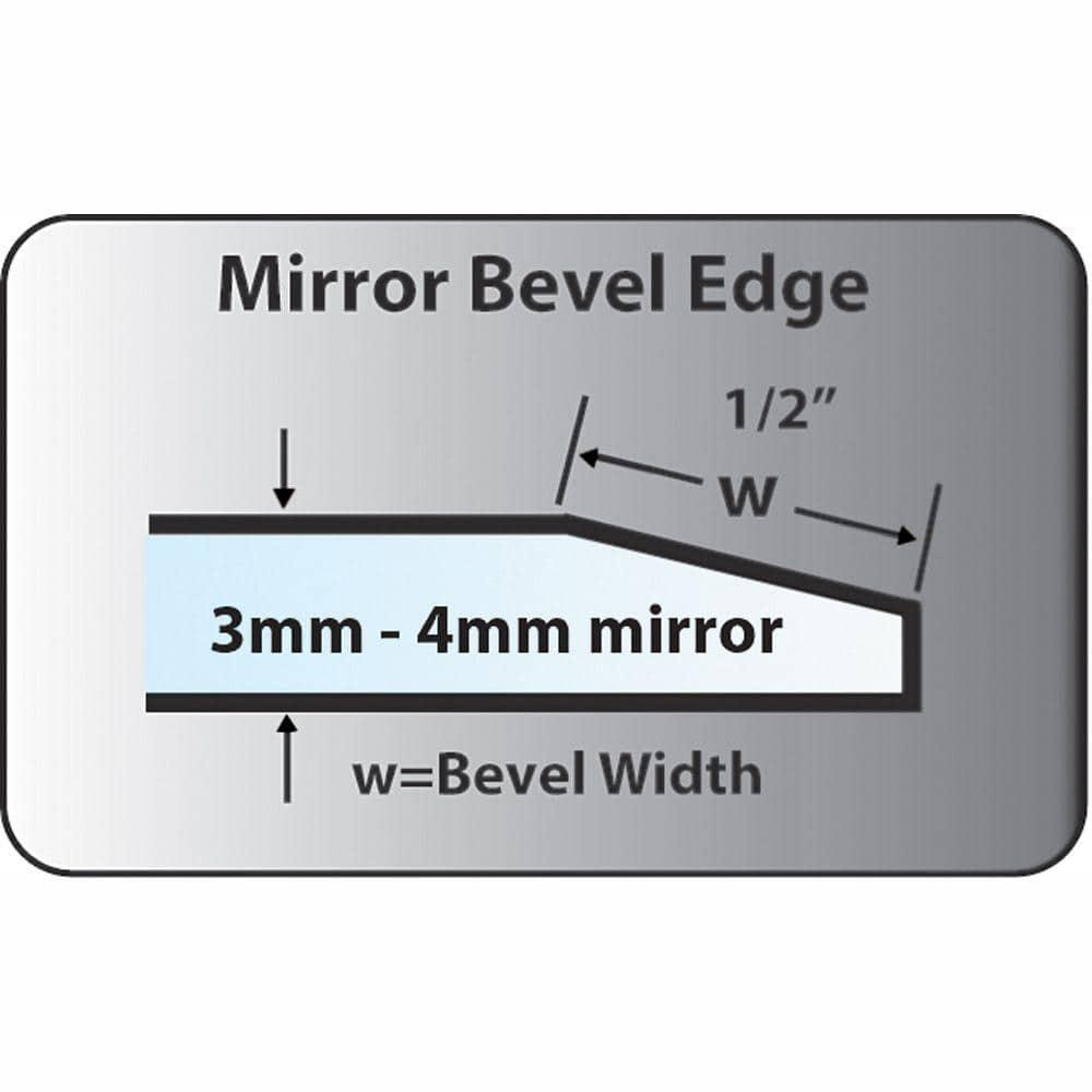 Custom Door and Mirror Solid + Manufactured Wood Mirrored Bi-Fold Door