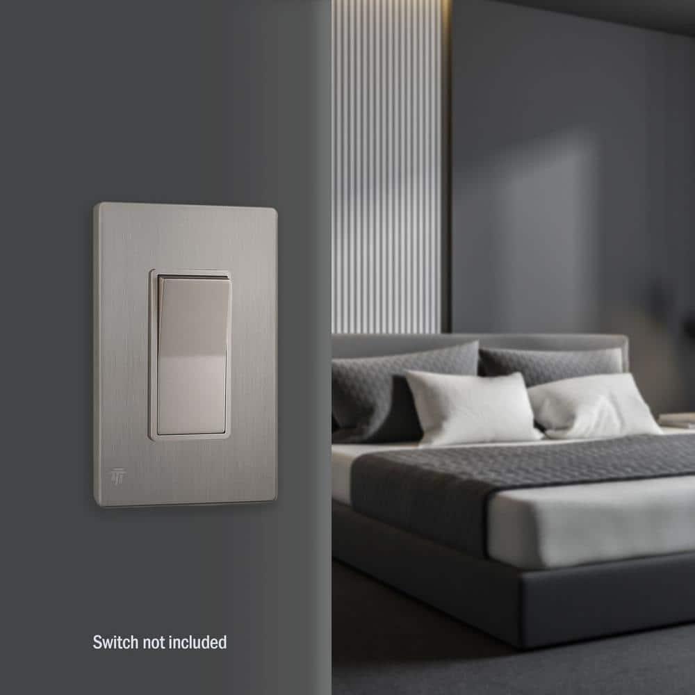 Enerlites No Subject 1 - Gang Rocker Standard Wall Plate