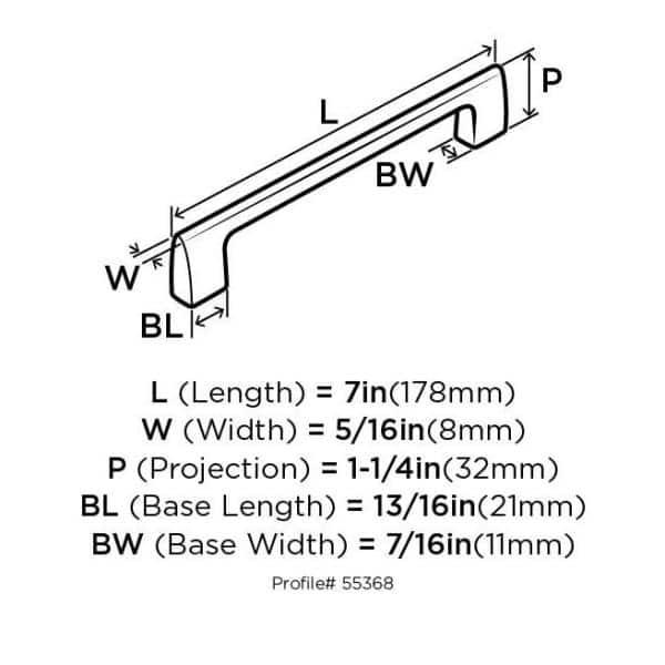 Riva 6 5/16" Center to Center Bar Pull