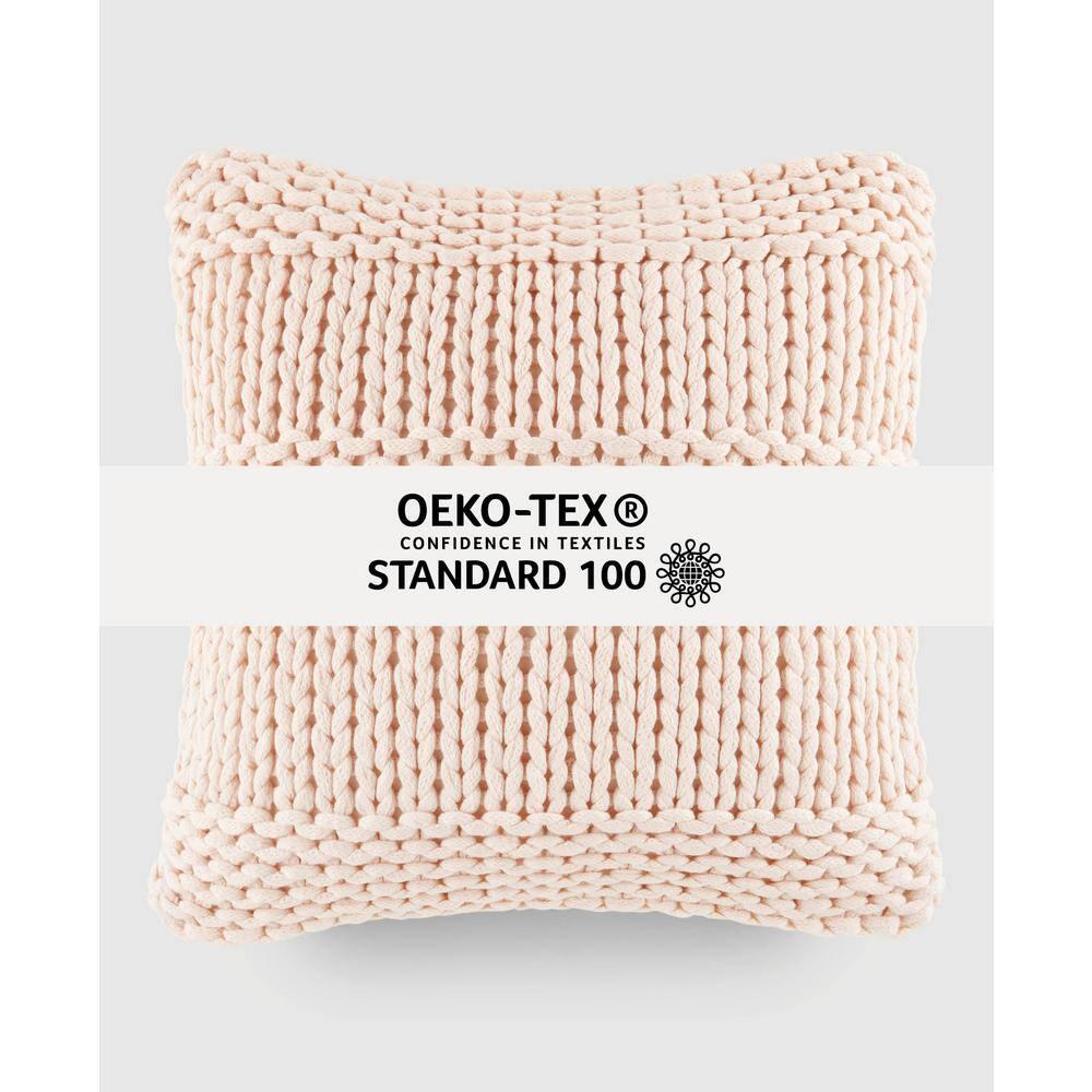 Becky Cameron Cozy Chunky Knit Acrylic Decor Throw Pillow