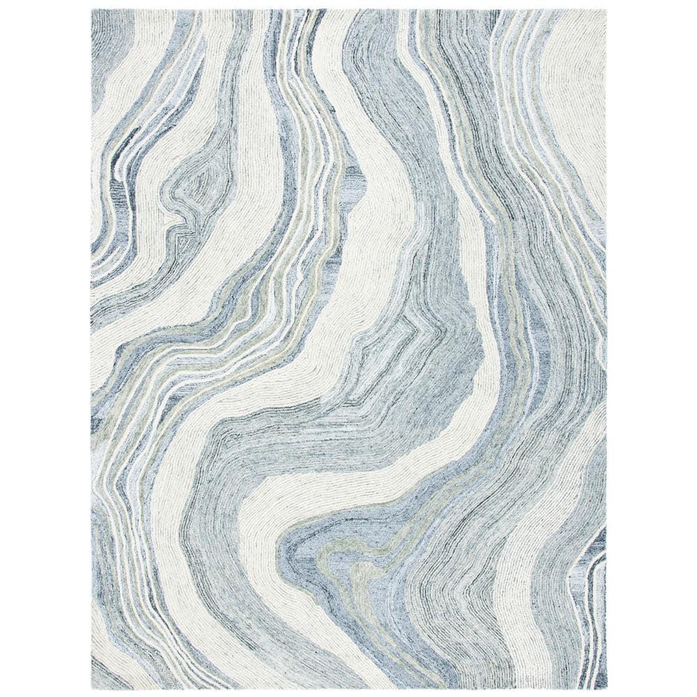 Fifth Avenue FTV121 Hand Tufted Indoor Area Rug - Grey/Ivory - 8'x10' - Safavieh