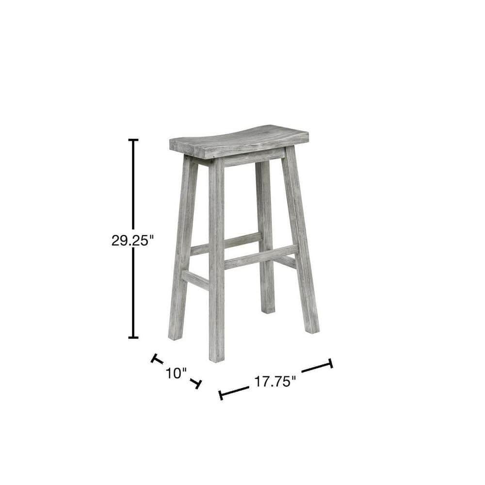 29" Sonoma Saddle Barstool Storm Gray - Boraam
