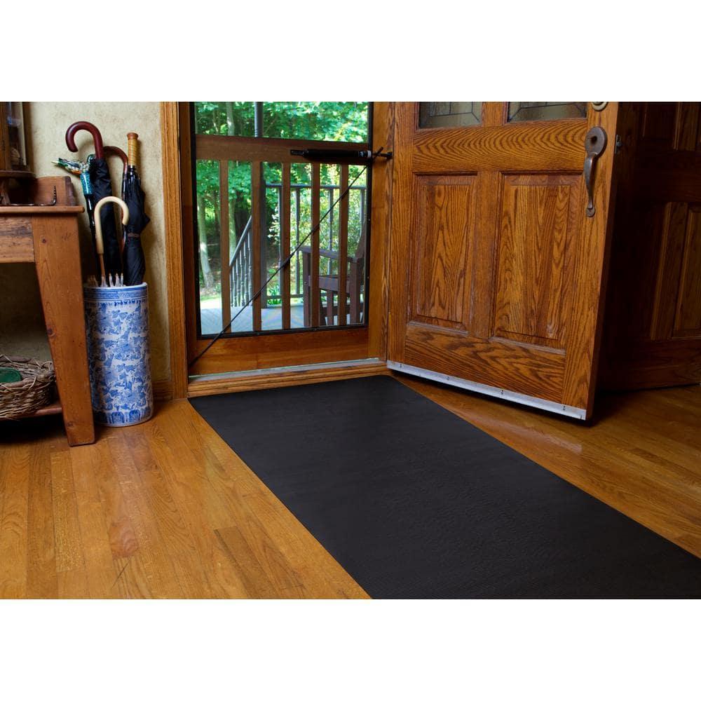 Indoor/Outdoor Rubber Scraper Mat, 36 in. x 6﻿ ft., Black