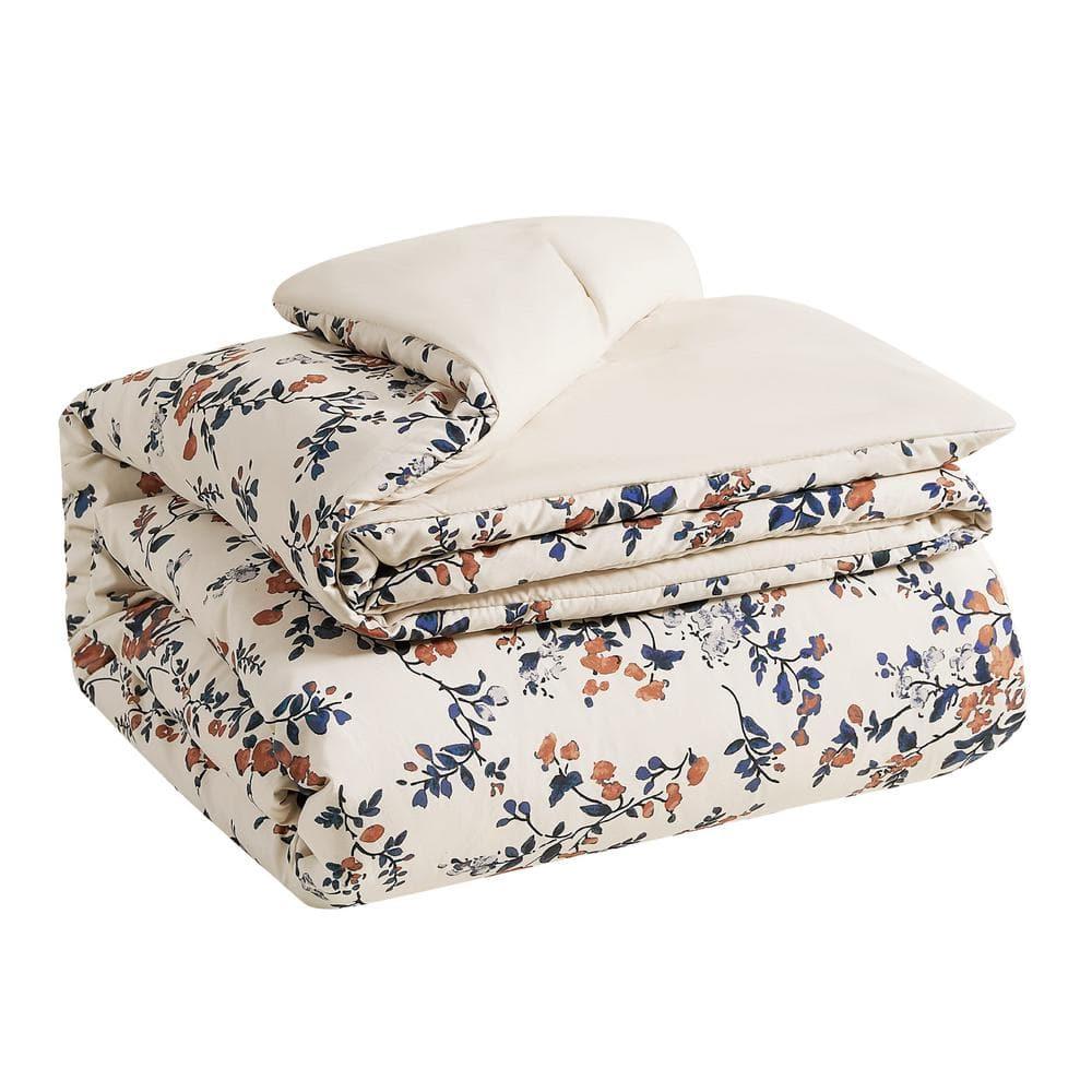 Lucky Brand Lucky Brand Garden Floral Bouquet Reversible Duvet Cover & Shams Bedding Sets