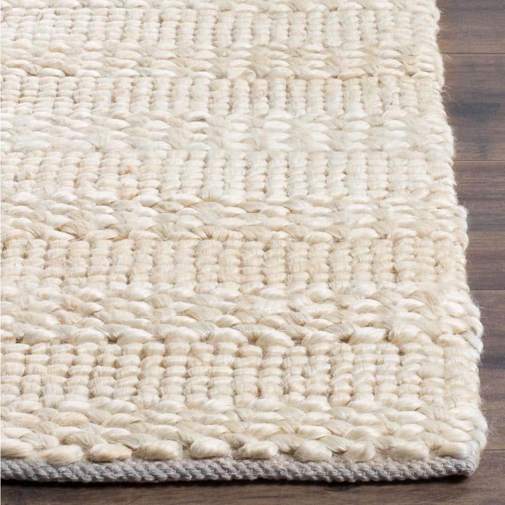 Natural Fiber NF212 Hand Woven Indoor Area Rug - Bleach - 5'x5' - Safavieh