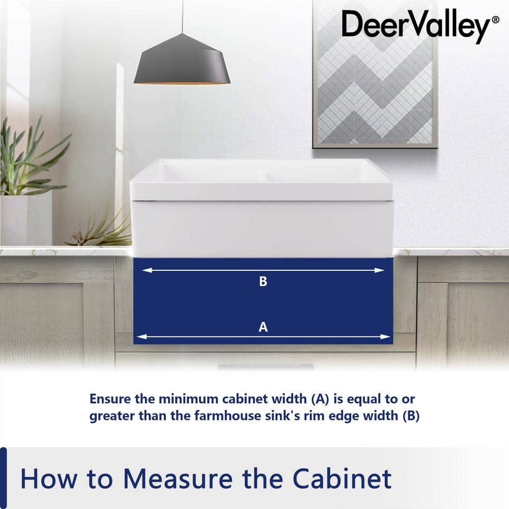 33" L X 20" W White Fireclay Double Bowl Workstation Farmhouse Kitchen Sink with Cutting Board And Dish-Drying Rack