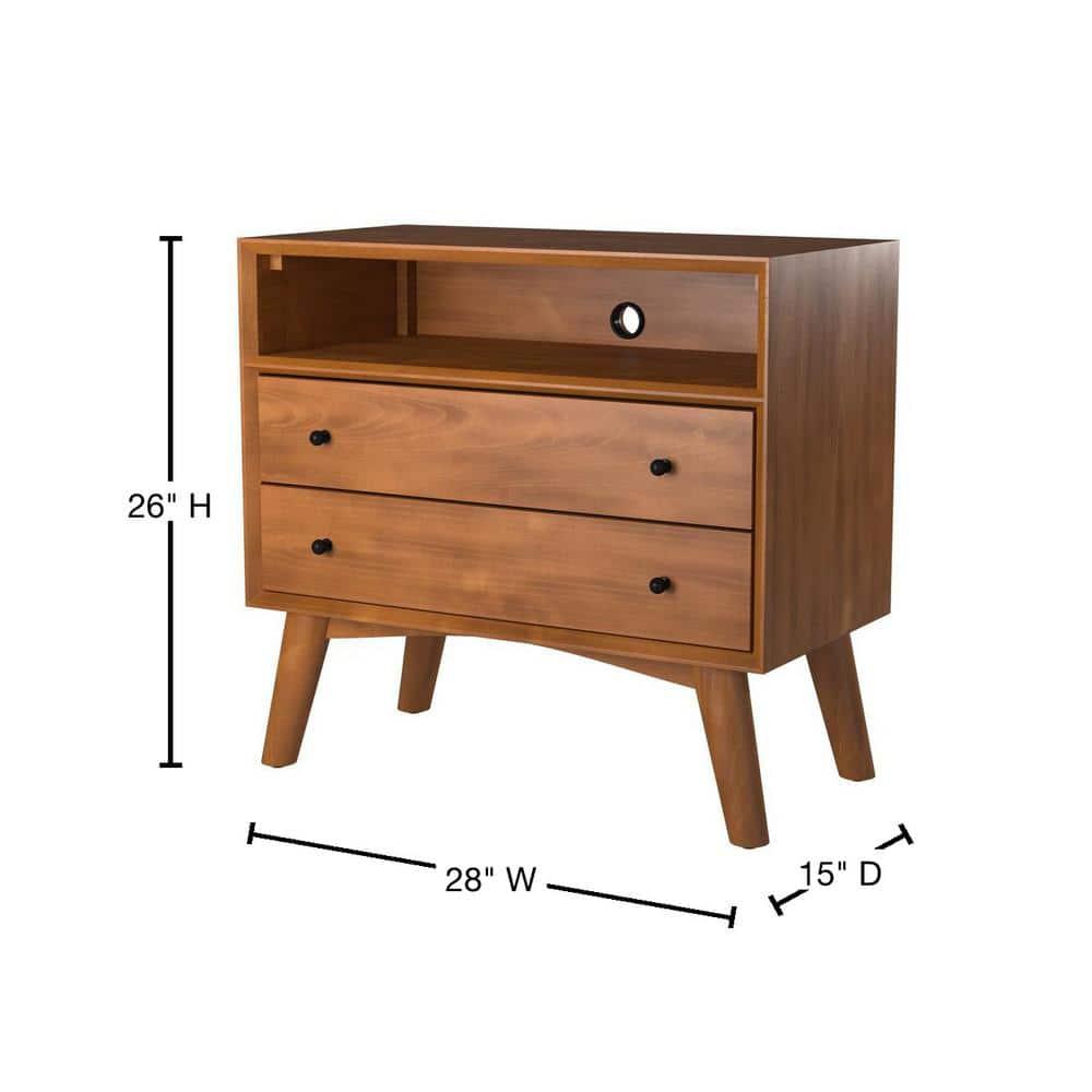 Williams 2-Drawer Nightstand with Shelf