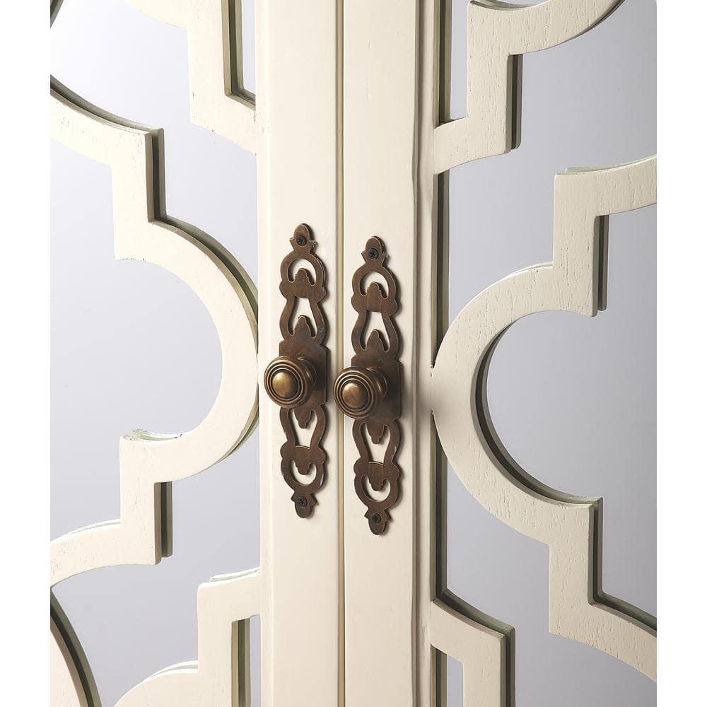 Butler Specialty Company Morjanna Tall Mirrored Cabinet - White