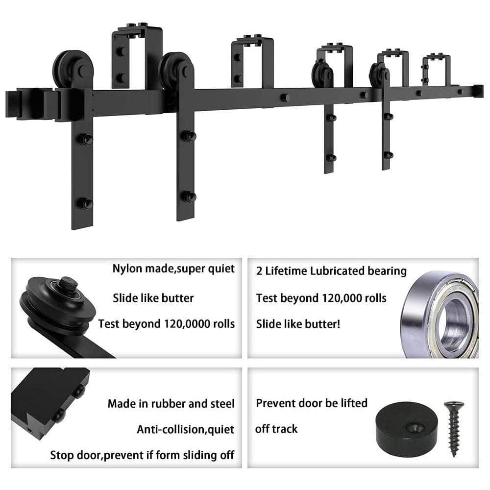 Double Bypass Barn Door Hardware Kit