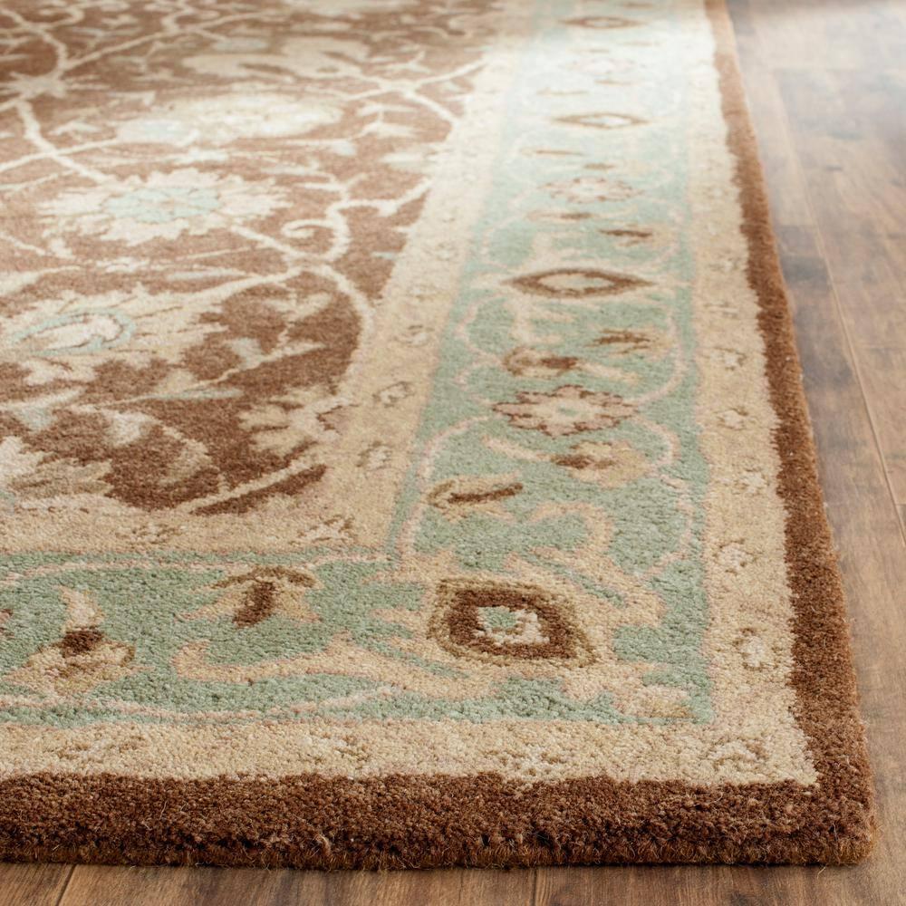 Antiquity AT21 Hand Tufted Indoor Area Rug - Brown/Green - 6'x9' - Safavieh