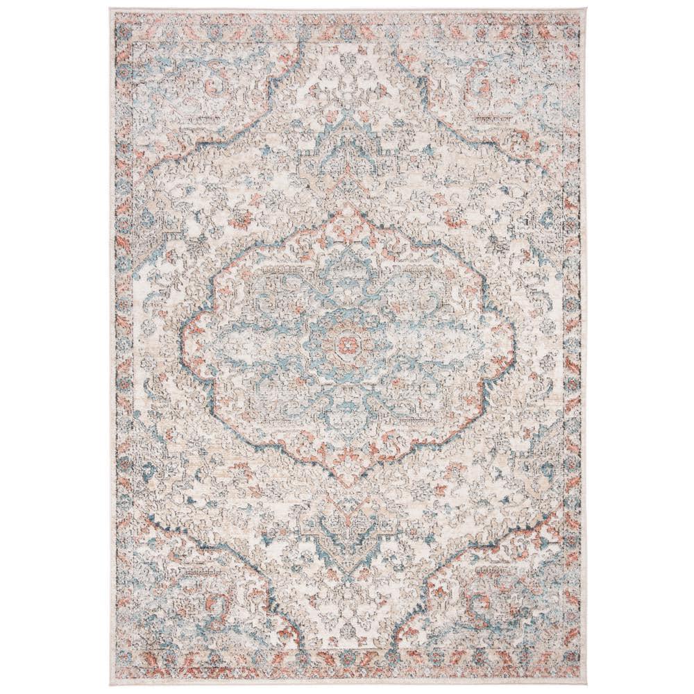 Oregon ORE812 Power Loomed Area Rug - Grey/Blue - 5'1"x7'6" - Safavieh.