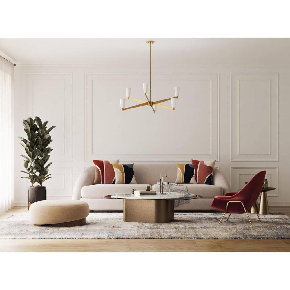 Progress Lighting Tosca 6 - Light Chandelier in  Brushed Bronze