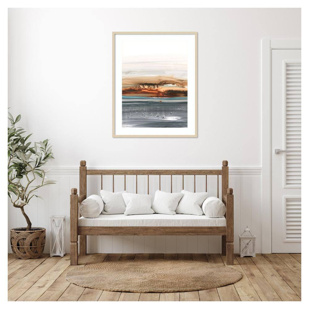 Amanti Art 33"x41" Sienna Dunes II by Ethan Harper Wood Framed Wall Art Print
