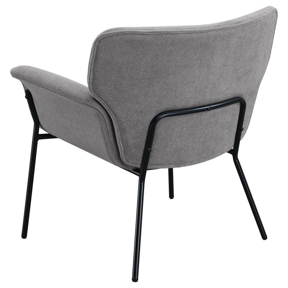 Coaster Davina Modern Upholstered Flared Arms Accent Chair Ash Gray