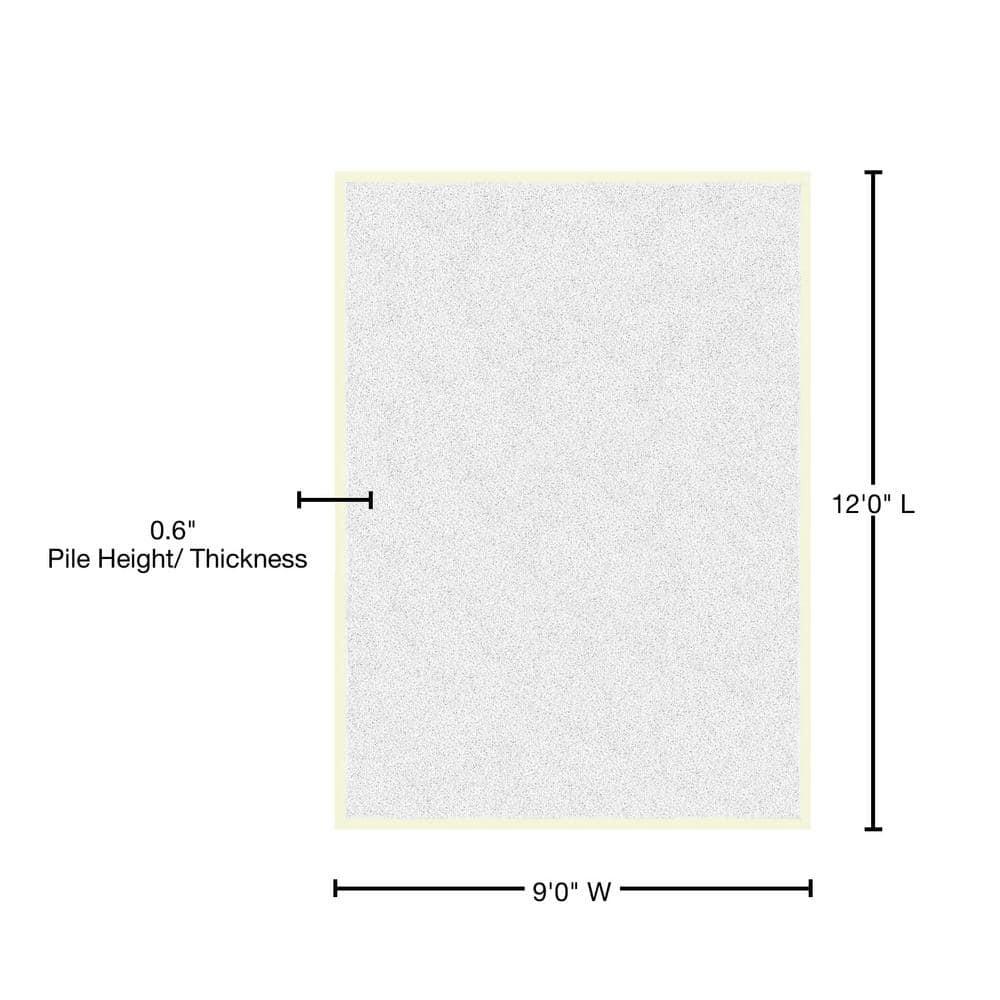 Garland Rug Skyline Shag White Indoor Area Rug, 9' x 12'