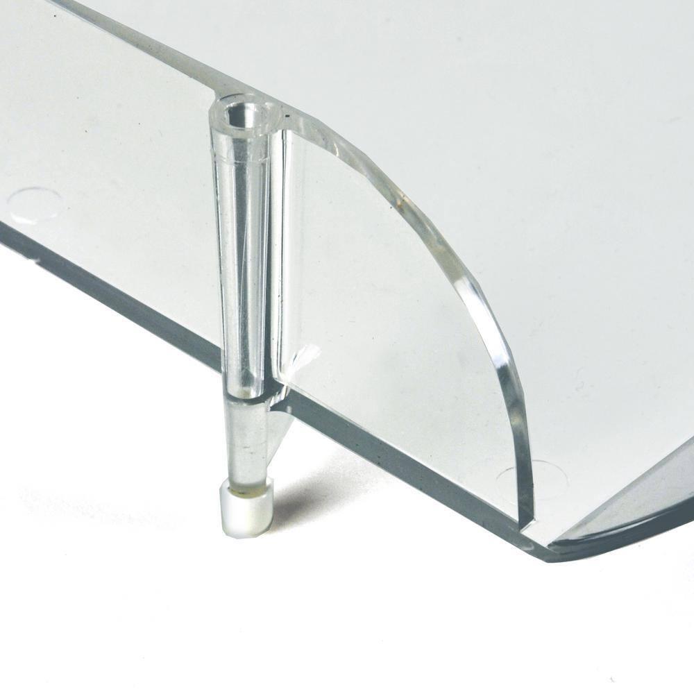 Stackable Clear Letter Tray Desk Organizer, 4-Pack (Set of 4)