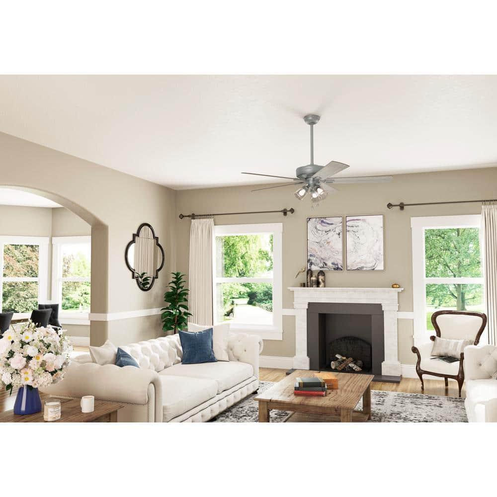 Hunter Fan 60" Crestfield 5 - Blade Ceiling Fan with Pull Chain and Light Kit Included