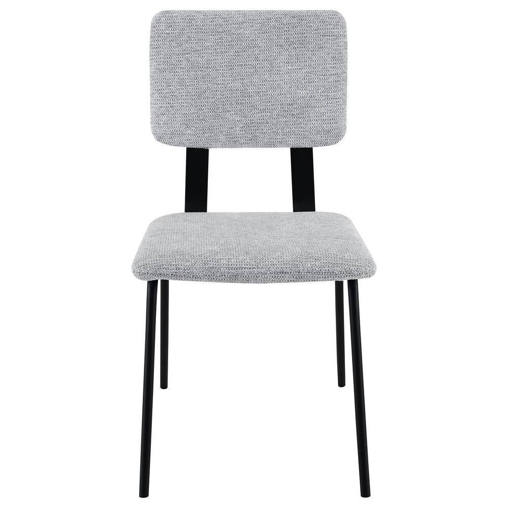 Coaster Calla Contemporary Fabric Upholstered Dining Side Chair in Gray