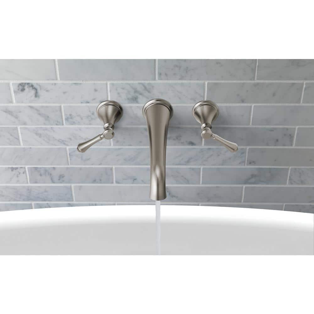 Cassidy Double Handle Wall Mounted Tub Spout Trim