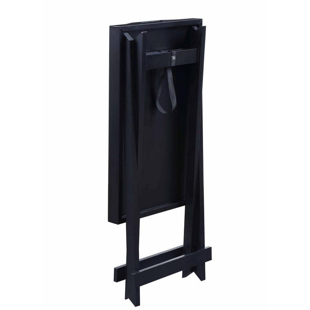 Convenience Concepts Designs2Go Folding Tray Table, Black