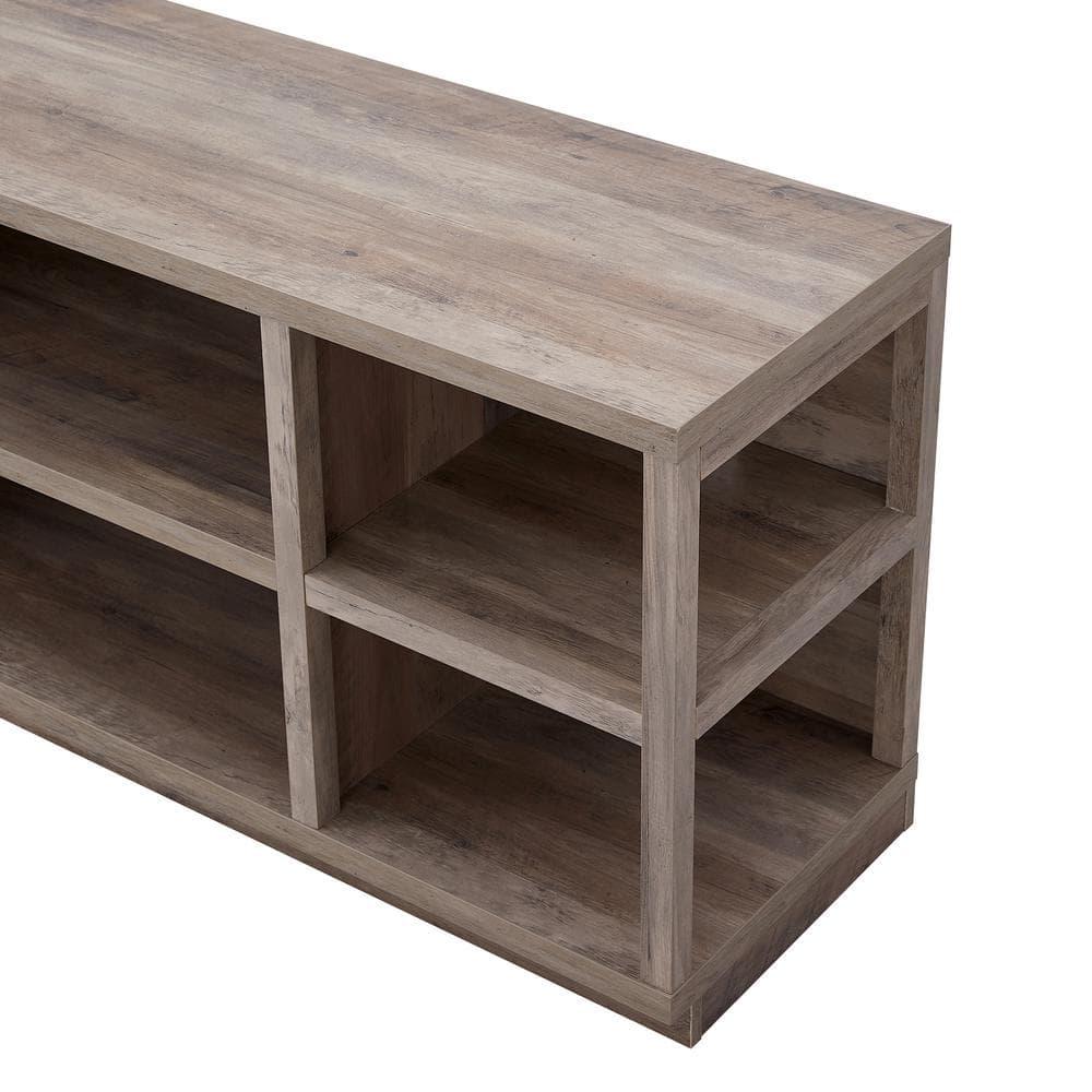 Henn&Hart 58" Gray Oak TV Stand