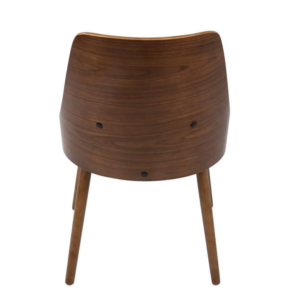 LumiSource Cream Fabric, Walnut Legs Anabelle Chair
