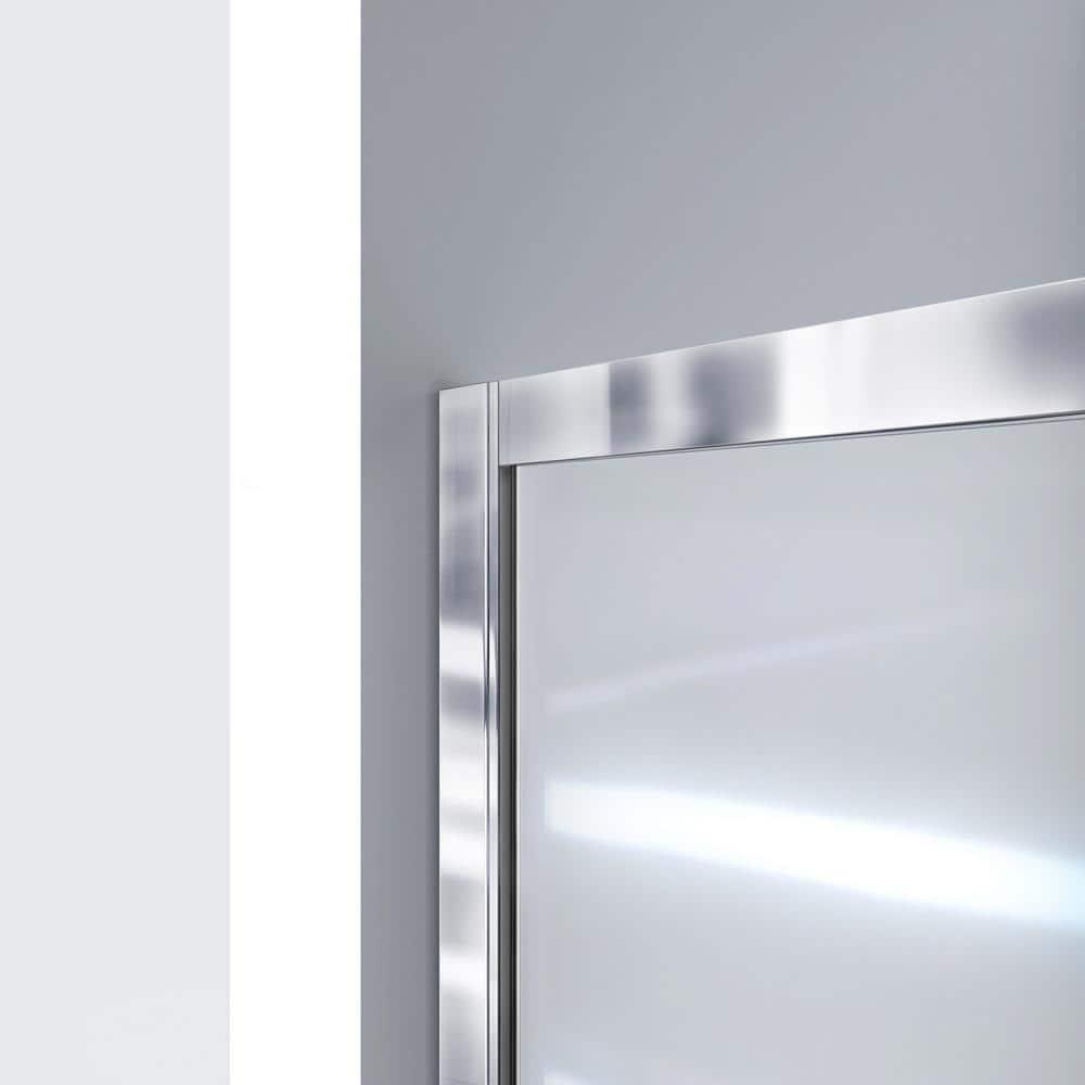 Infinity-Z 60" W x 72" H Single Sliding Frameless Shower Door