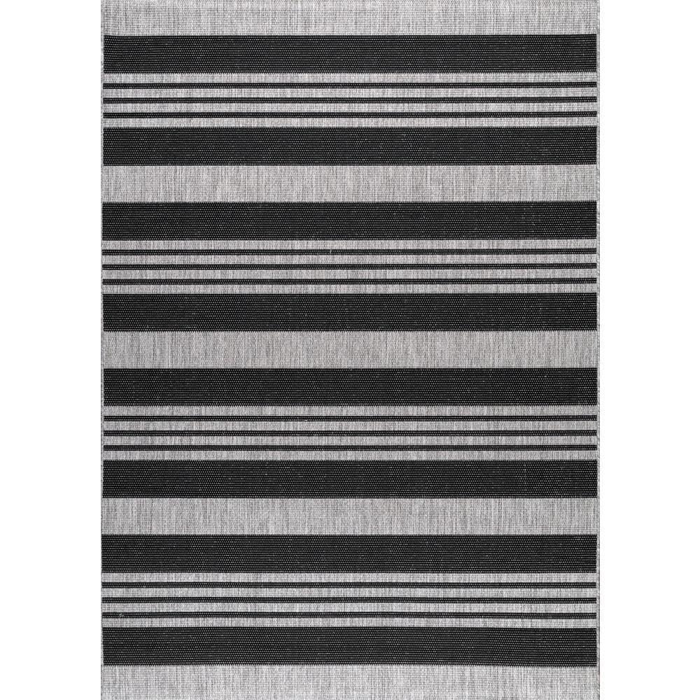 nuLOOM 3' x 5' Outdoor Performance Area Rug, OEKO-TEX Certified, Weather Resistant, High Traffic, Patio, Balcony, Outside, Robin Grey