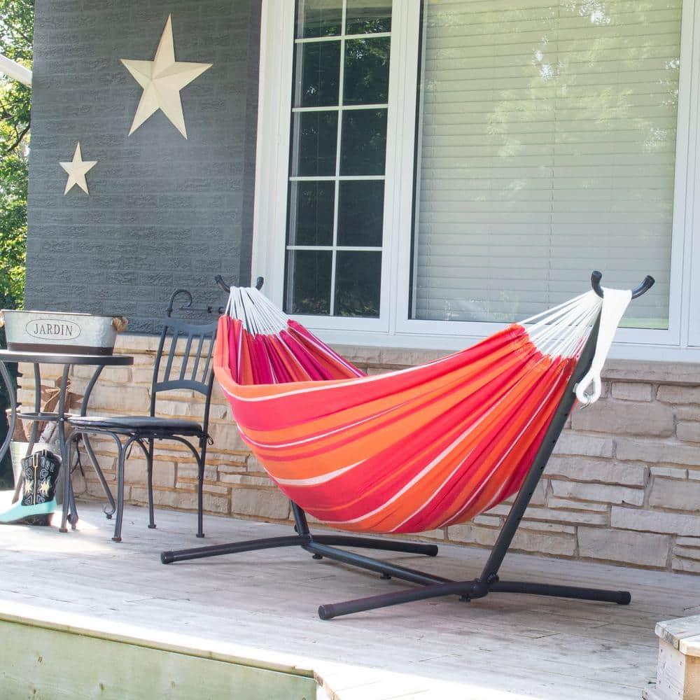 Double Cotton Hammock with Stand Combo (9ft/280cm)
