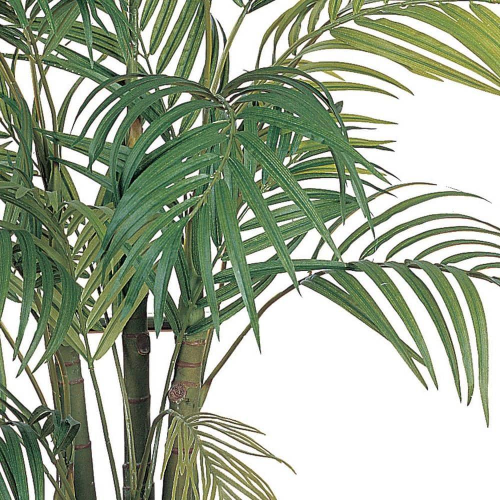 4ft Artificial Areca Palm Tree in Pot - Nearly Natural: Indoor Botanical Decor, Unlit Green Faux Plant