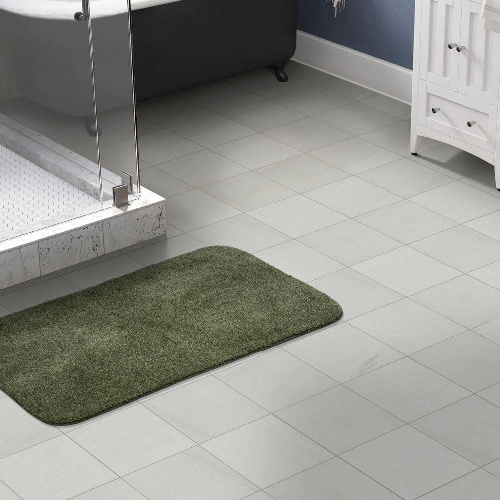 Garland Rug Traditional Nylon Washable Deep Fern 30" X 50" Bath Rug - Soft, Absorbent, And Stylish for Your Bathroom