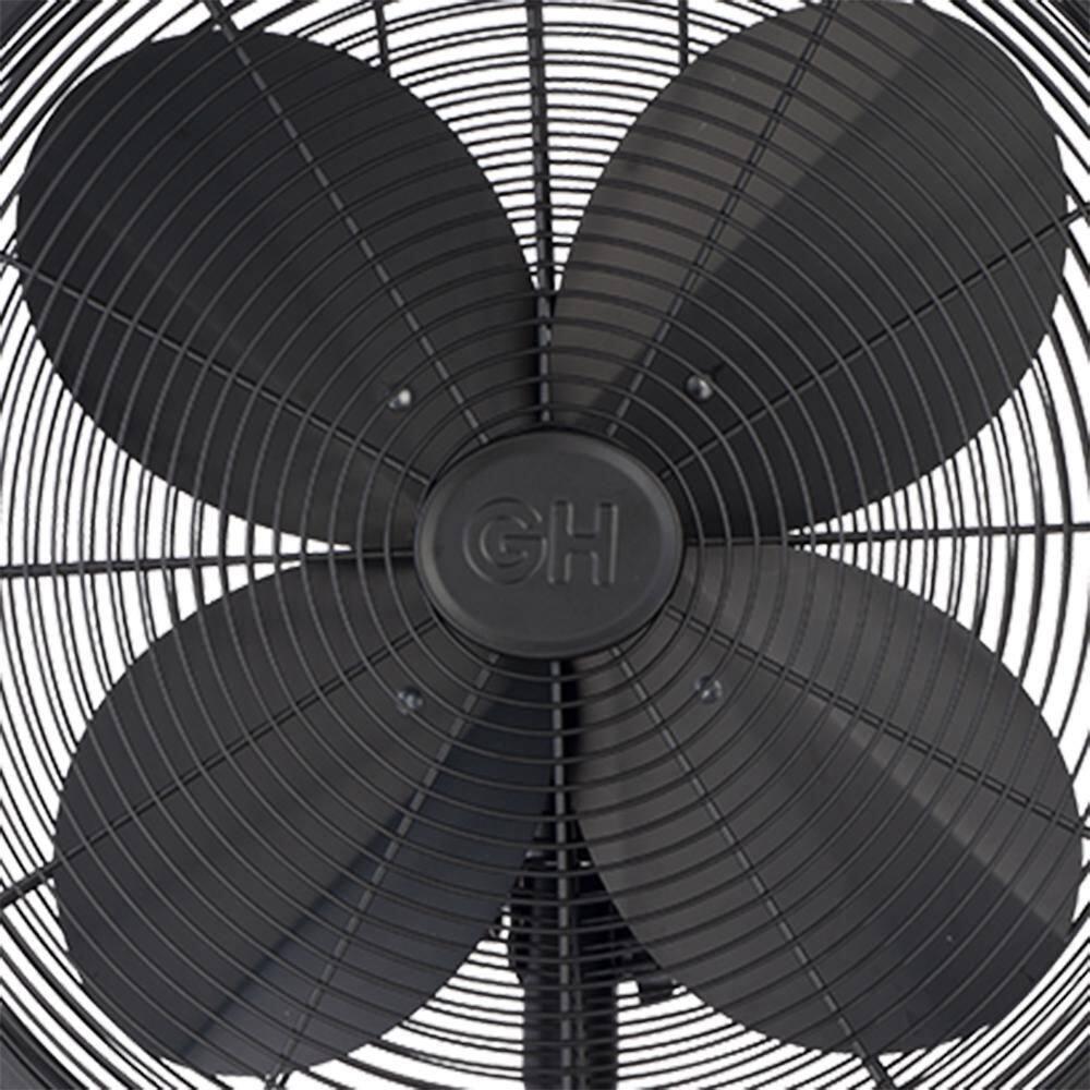 Good Housekeeping All-Metal 3-Speed 16" Oscillating Conference Room Pedestal Fan with Telescopic Height Adjustment (Multiple Finishes Available)