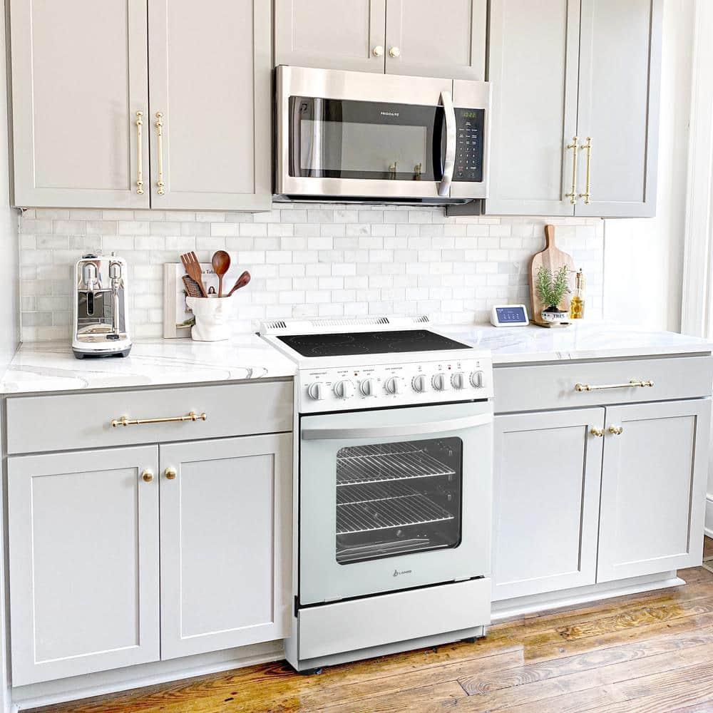 Lanbo 24 in 2.9 u ft Electric Range in White