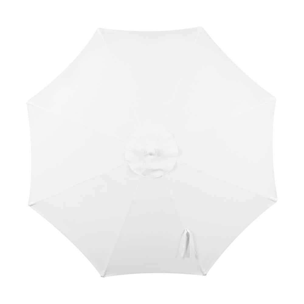 Arlmont & Co. Taveon 9 ft. Classic MidCentury Market Patio Umbrella with UV Protection, Auto-Tilt, and Crank