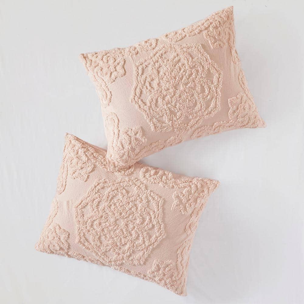 Madison Park Laetitia Tufted Chenille Cotton 3 Piece Medallion Duvet Cover Set