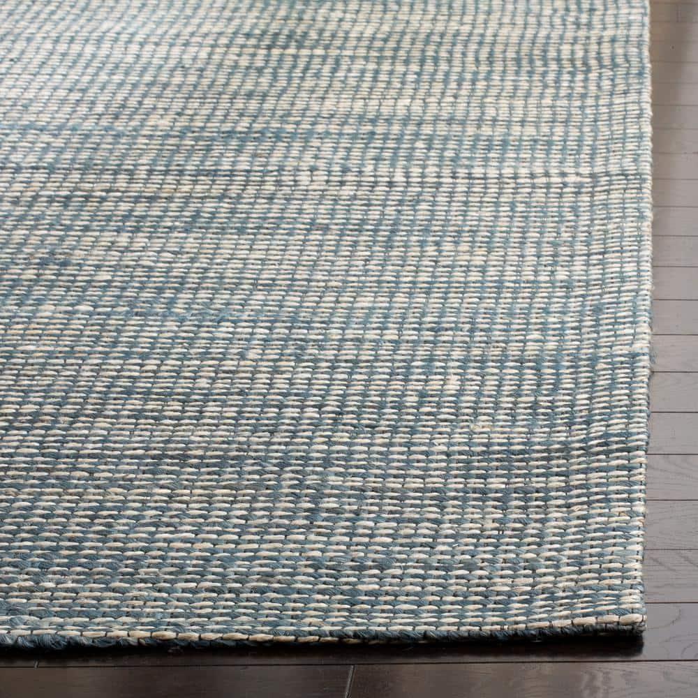 Marbella MRB303 Hand Loomed Indoor Area Rug - Blue/Ivory - 5'x8' - Safavieh