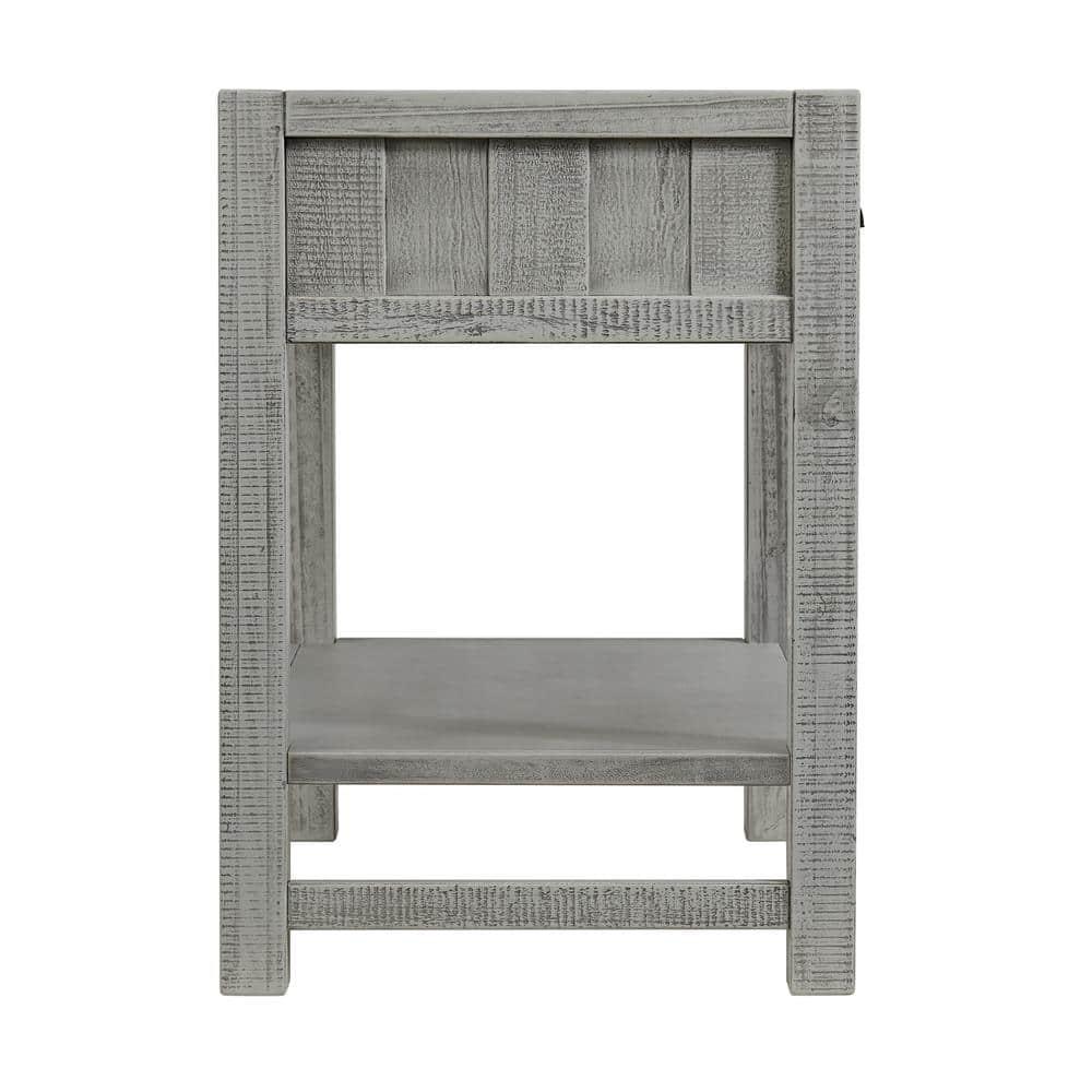 Arden 2-Drawer Wood Nightstand, Perfect for Modern Rustic, Boho or Traditional Bedroom, Functional and Stable Storage, 28W x 19D x 26 3/8H