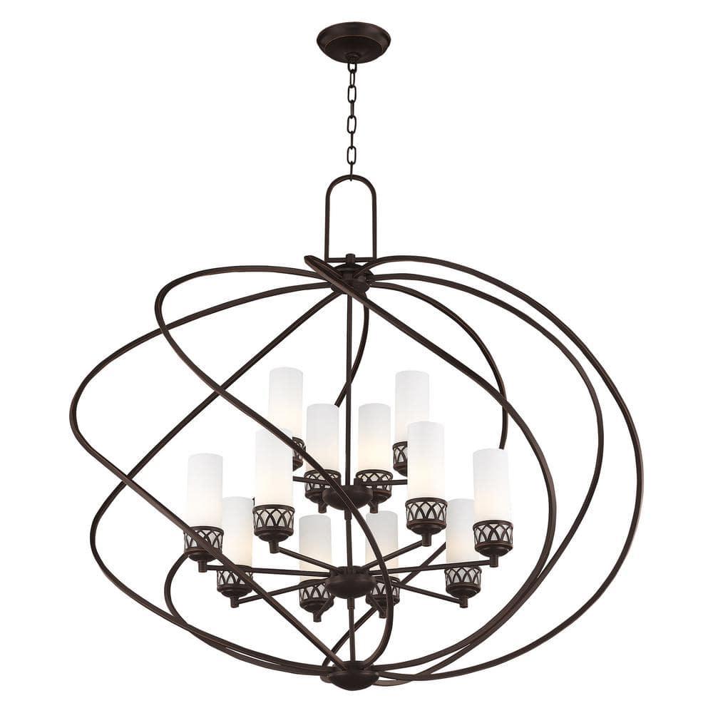 Livex Lighting 47199-67 Westfield 12-Light Foyer Chandelier, Olde Bronze