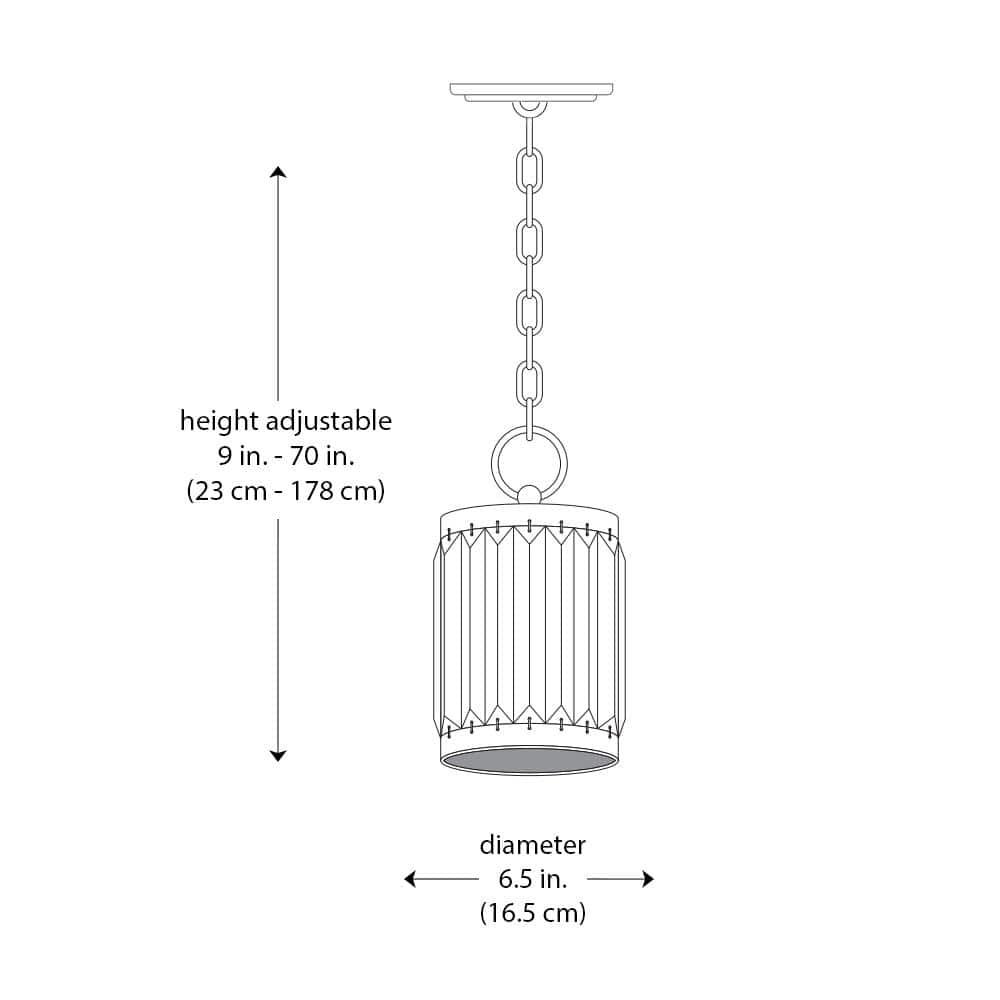 Home Decorators Collection 1-Light Oil-Rubbed Bronze Indoor Glass Mini Pendant