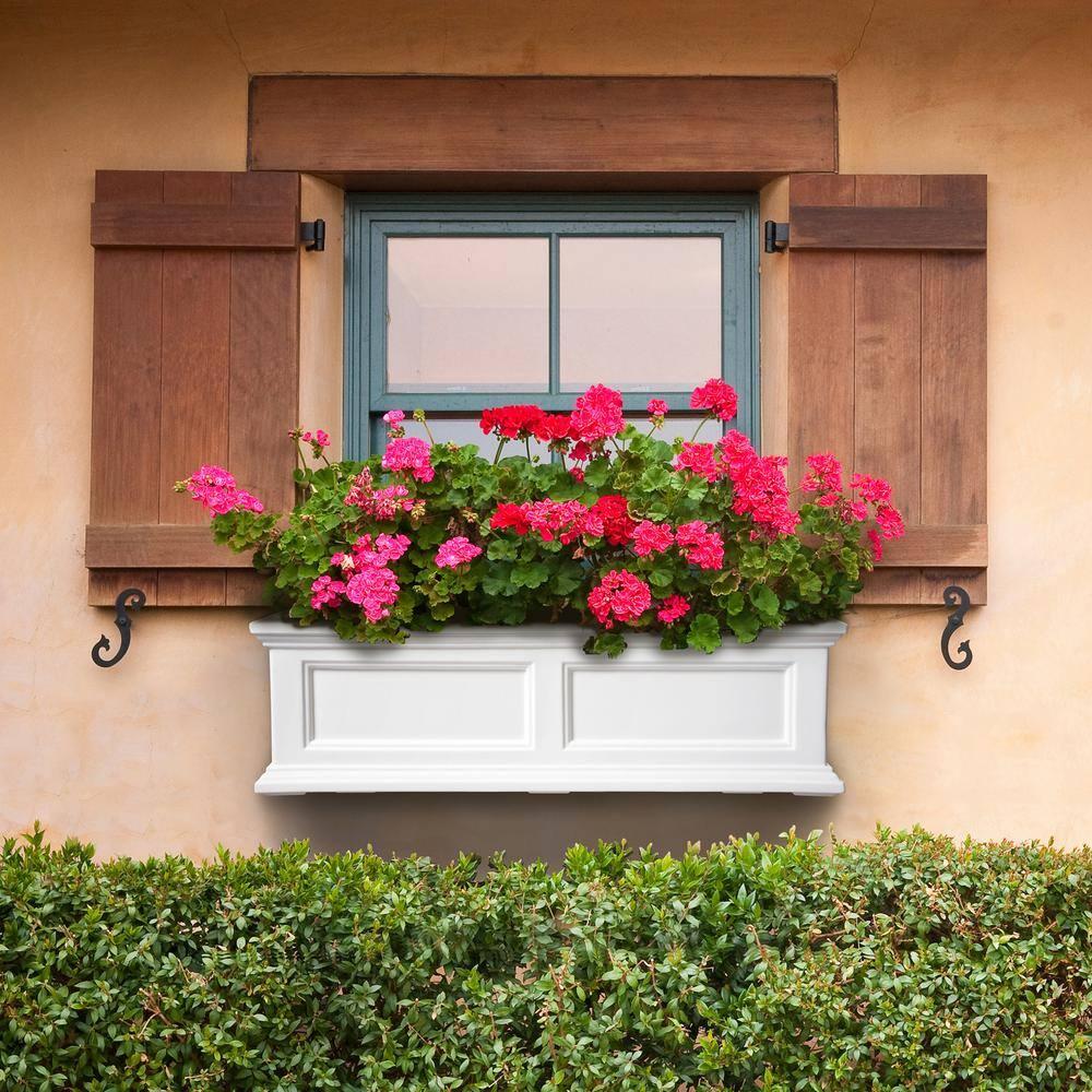 Mayne Inc. Anastasiya Resin Window Box Planter with Water Reservoir