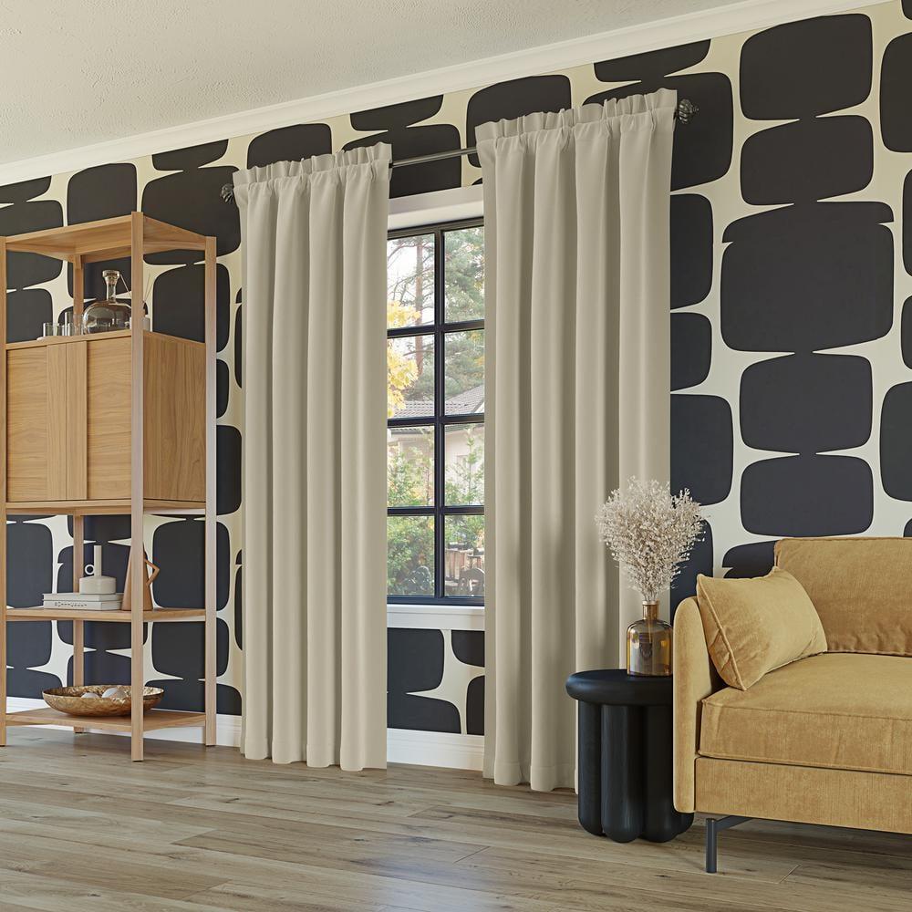 Sun Zero Sun Zero Oslo Theater Grade Extreme 100% Blackout Rod Pocket Curtain Panel